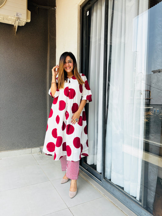 Polka Dot Premium Red