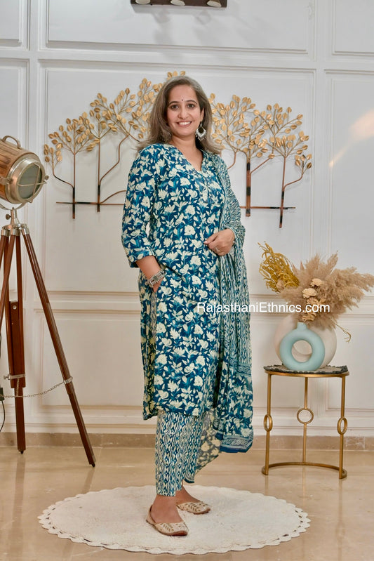 Indigo Blue Suit Set