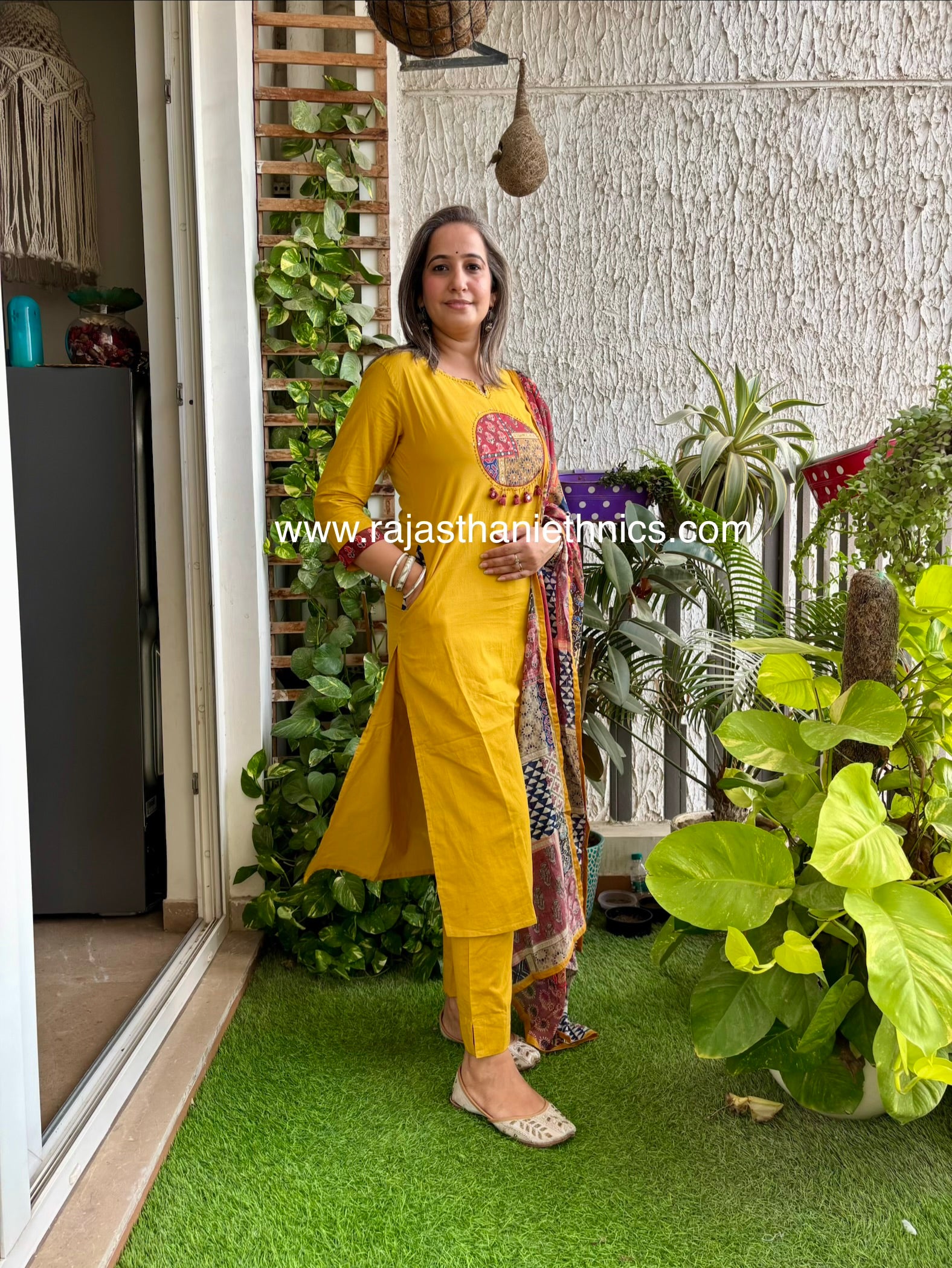 Yellow Designer Suit Set