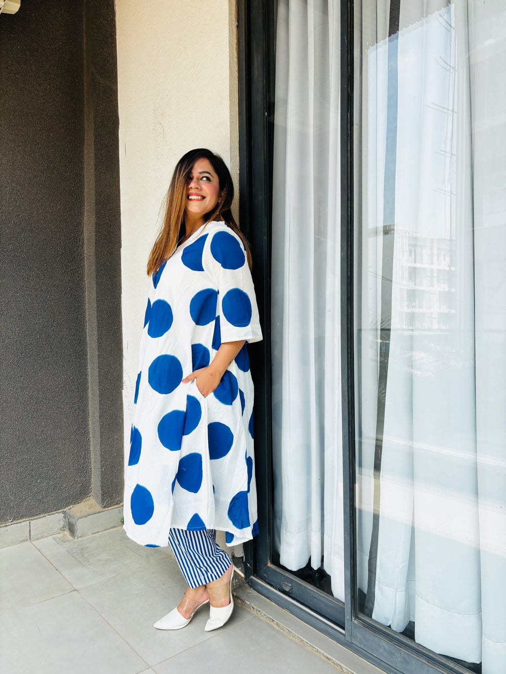 Polka Dot Premium Blue