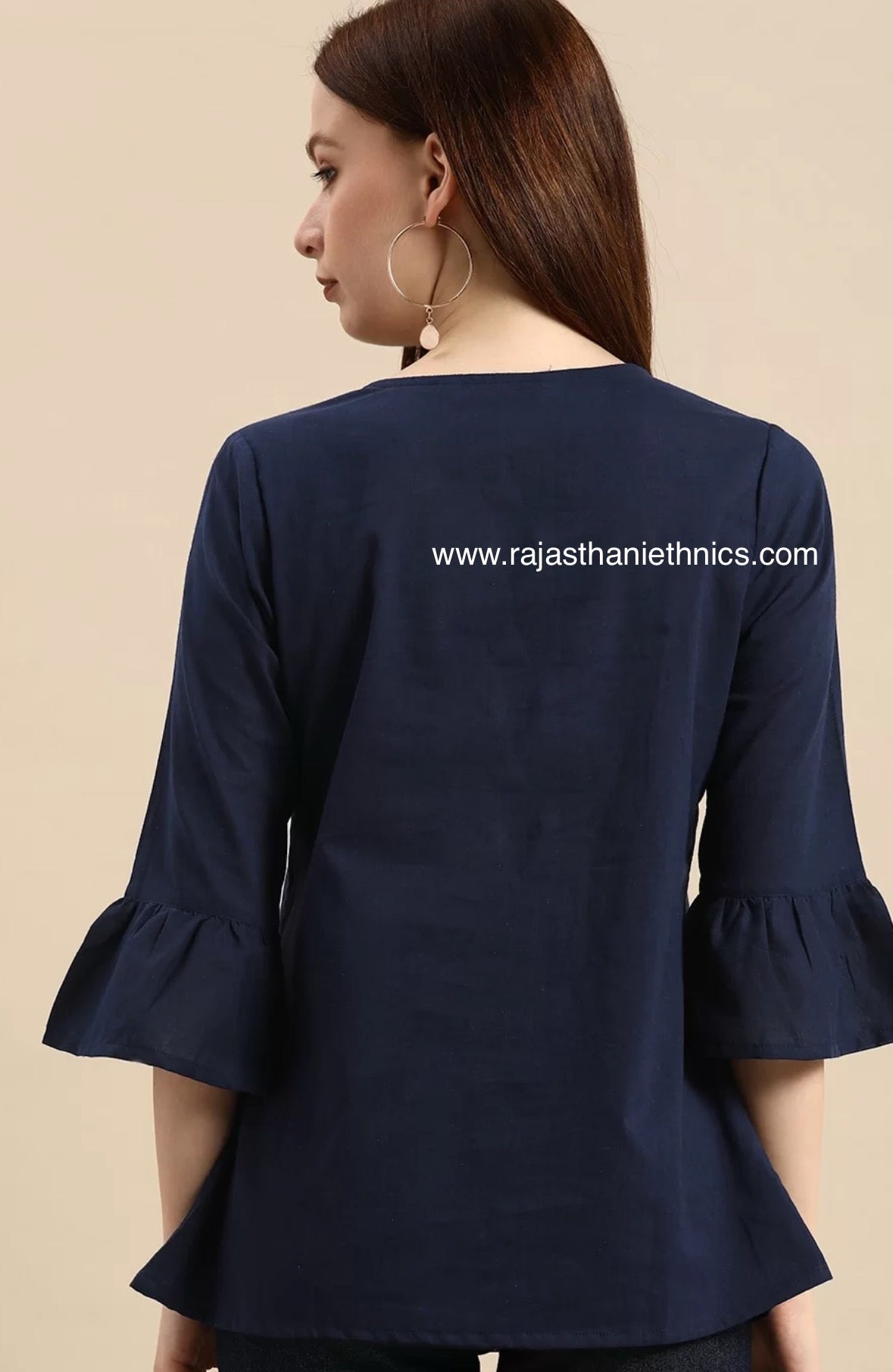 Blue Pure Cotton Top