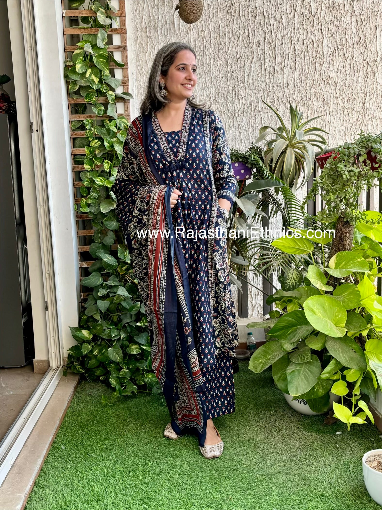 Blue Croatia Detailing Suit