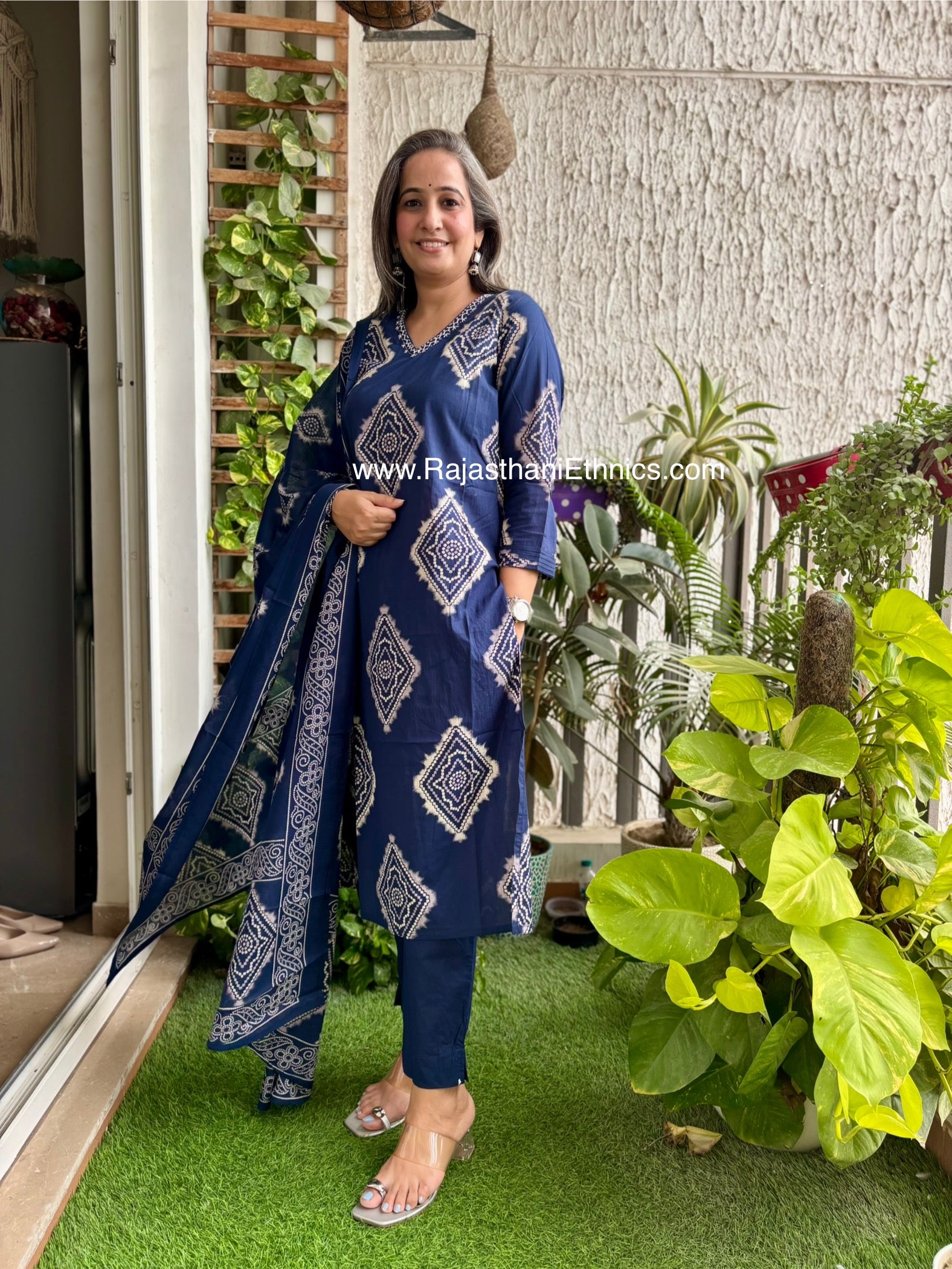 Blue Bandej Suit Set