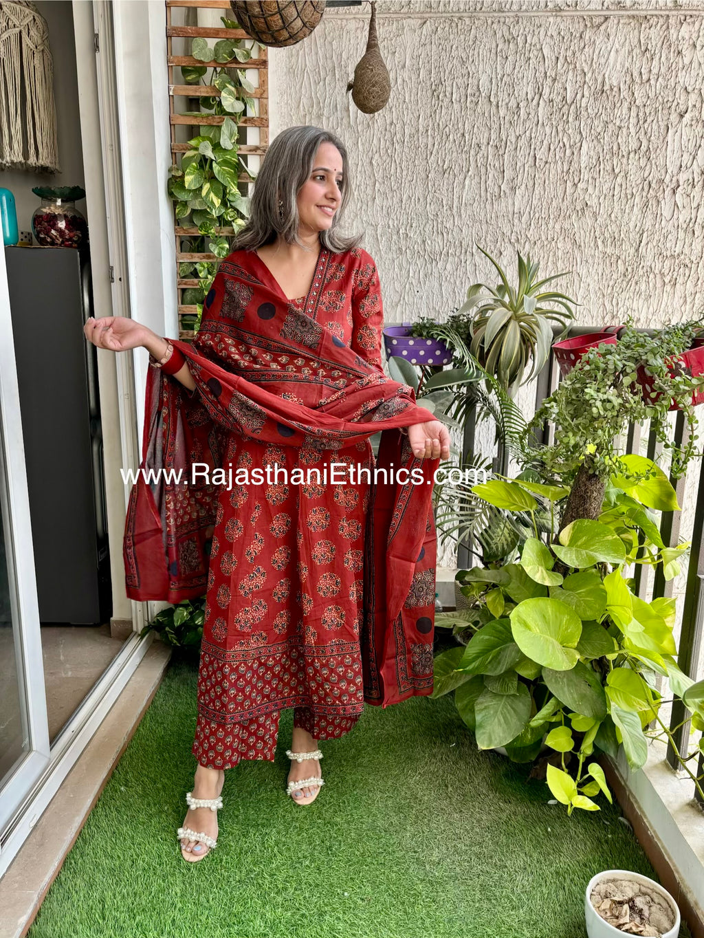 Red Chunni Suit