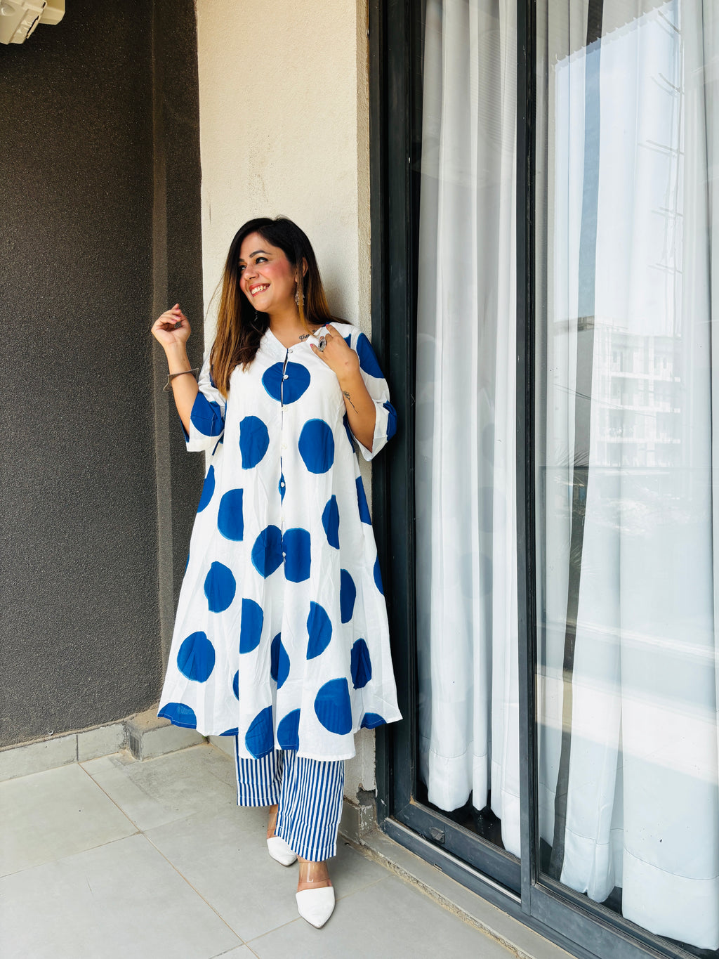 Polka Dot Premium Blue