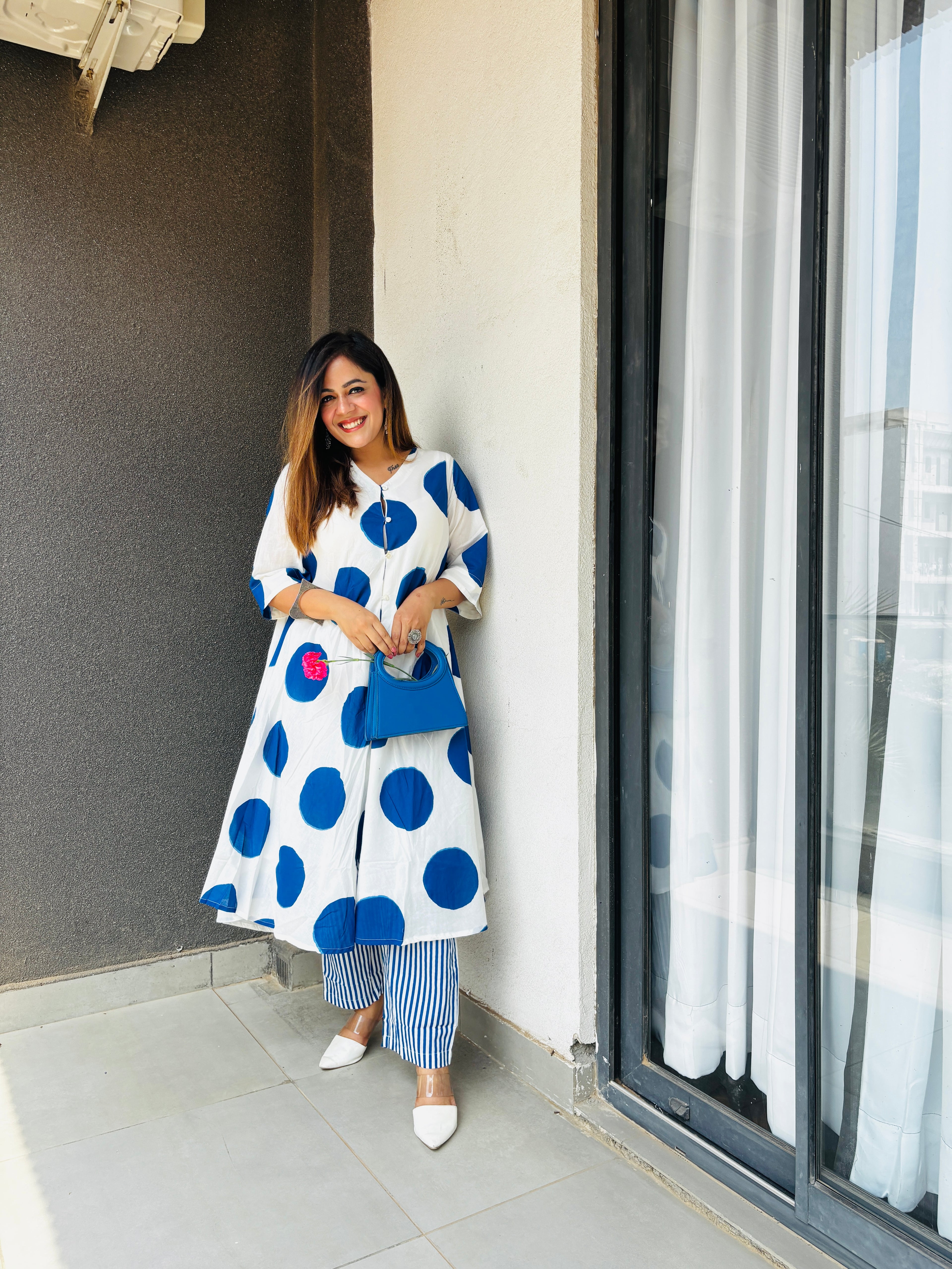 Polka Dot Premium Blue