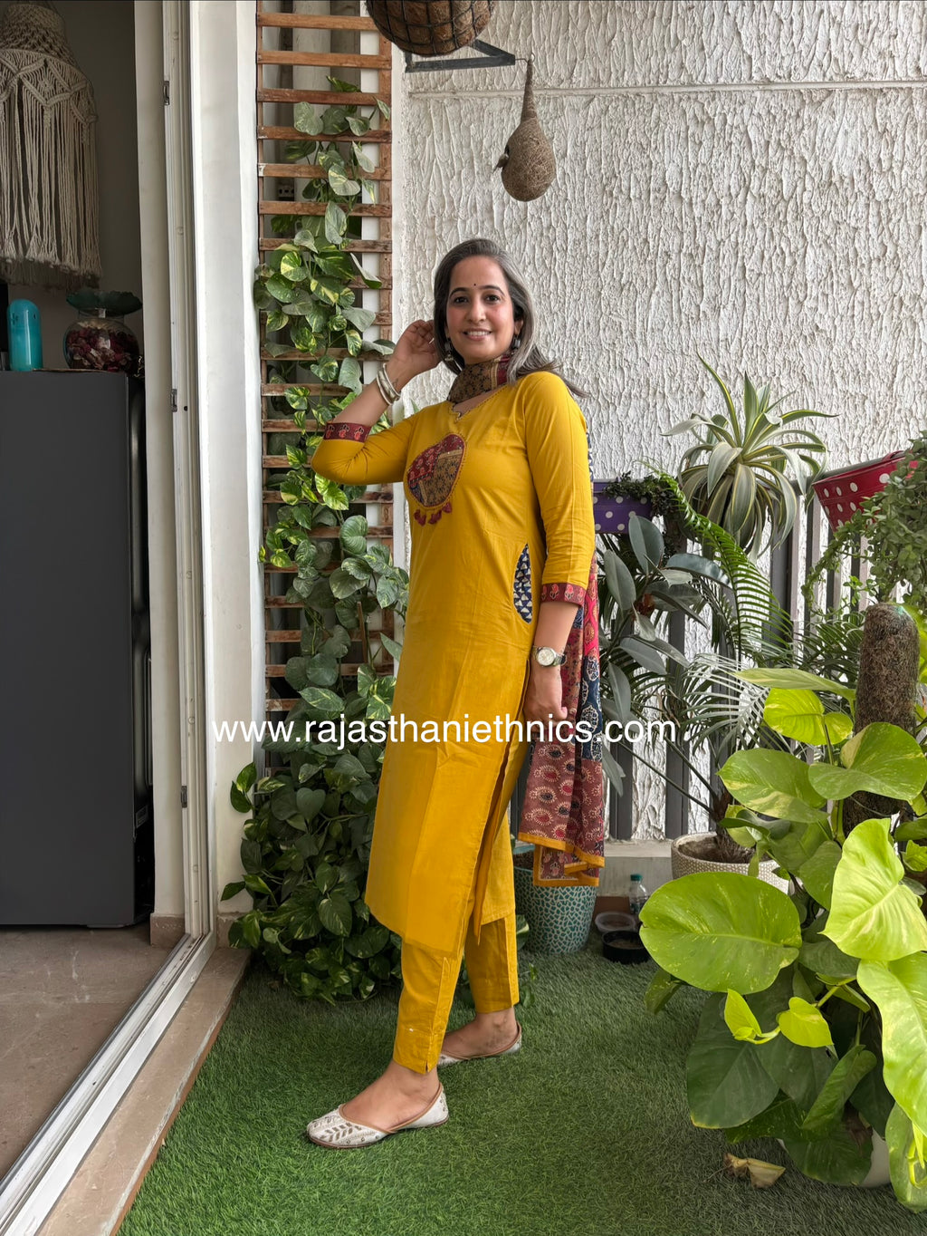 Yellow Designer Suit Set