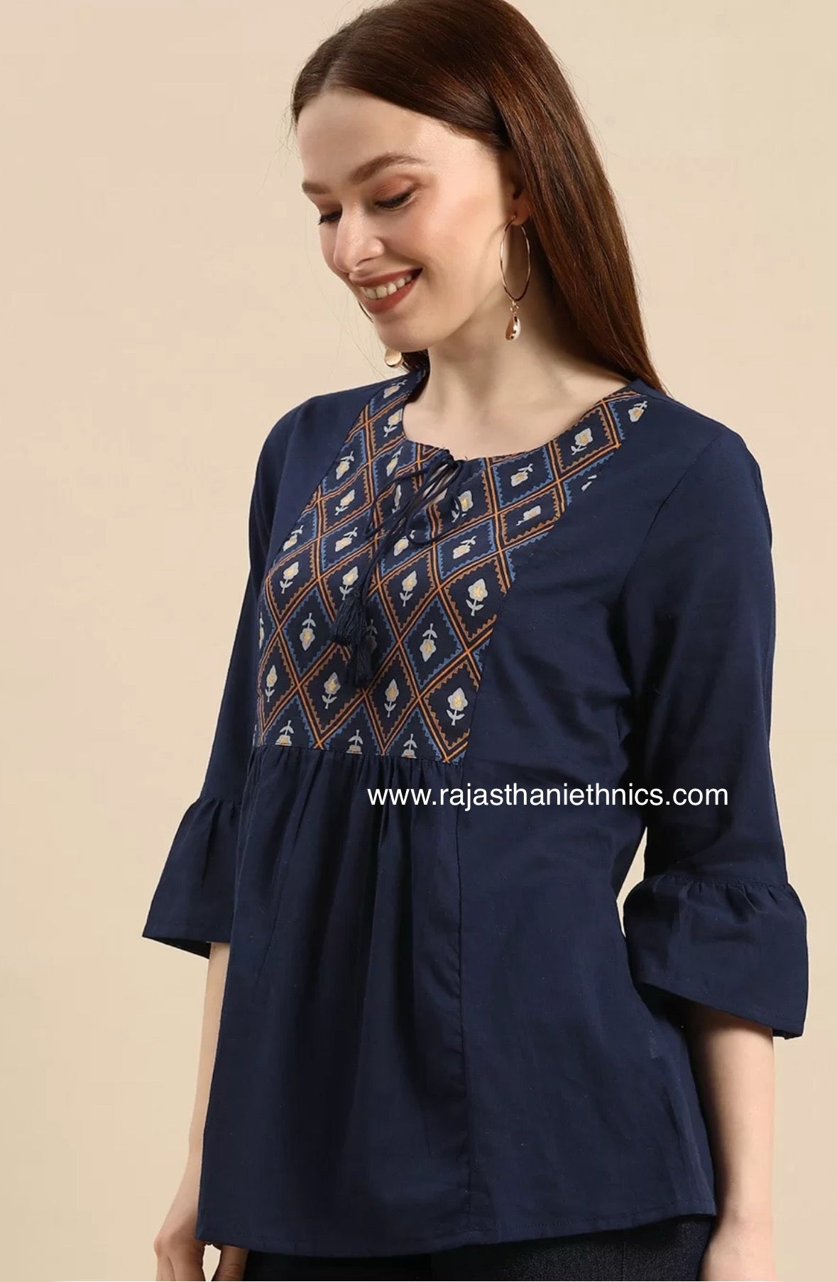 Blue Pure Cotton Top