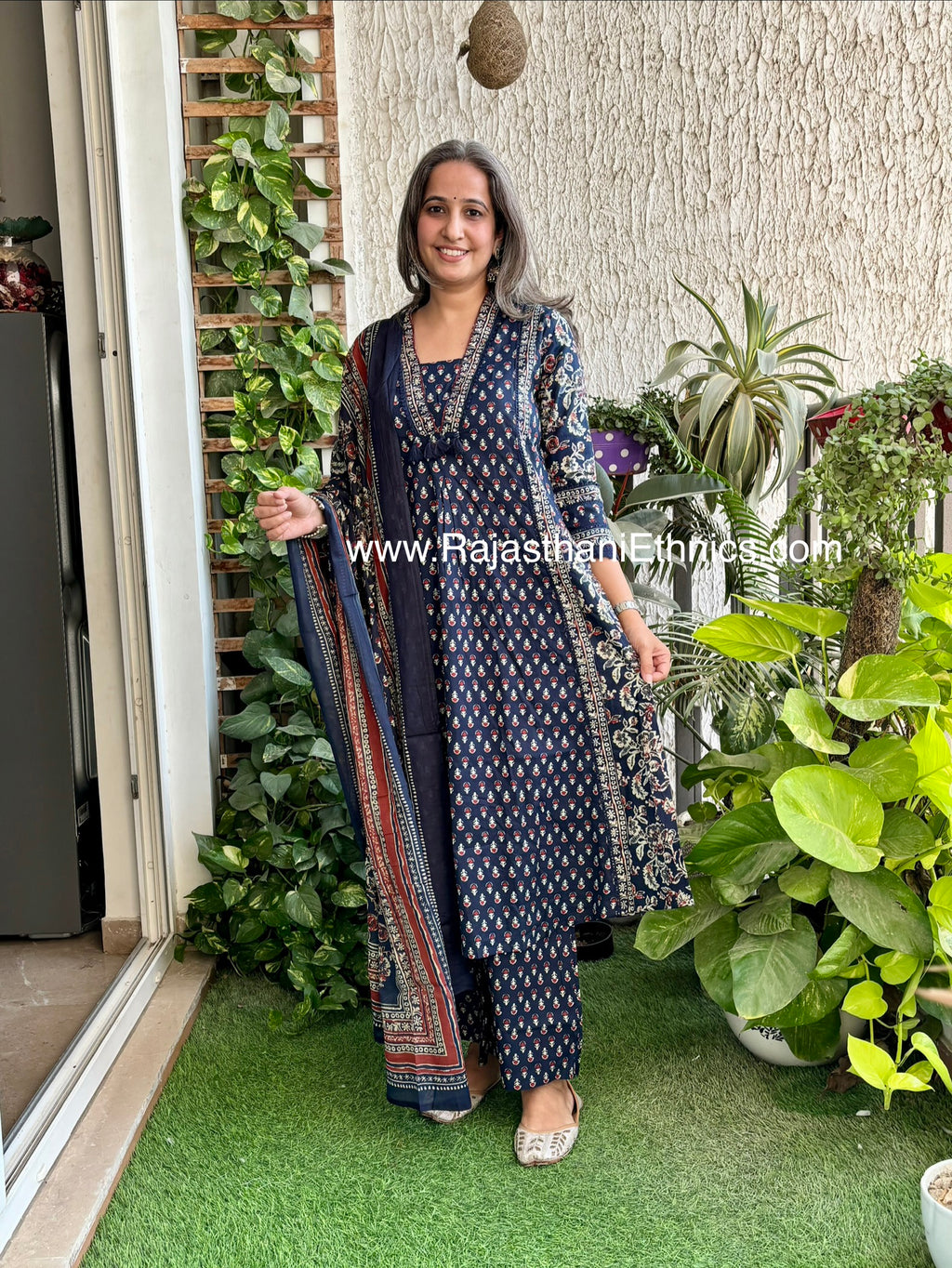 Blue Croatia Detailing Suit