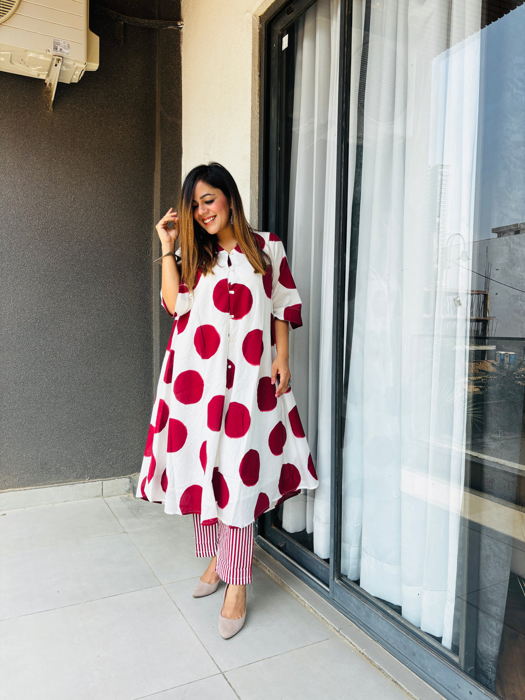 Polka Dot Premium Red