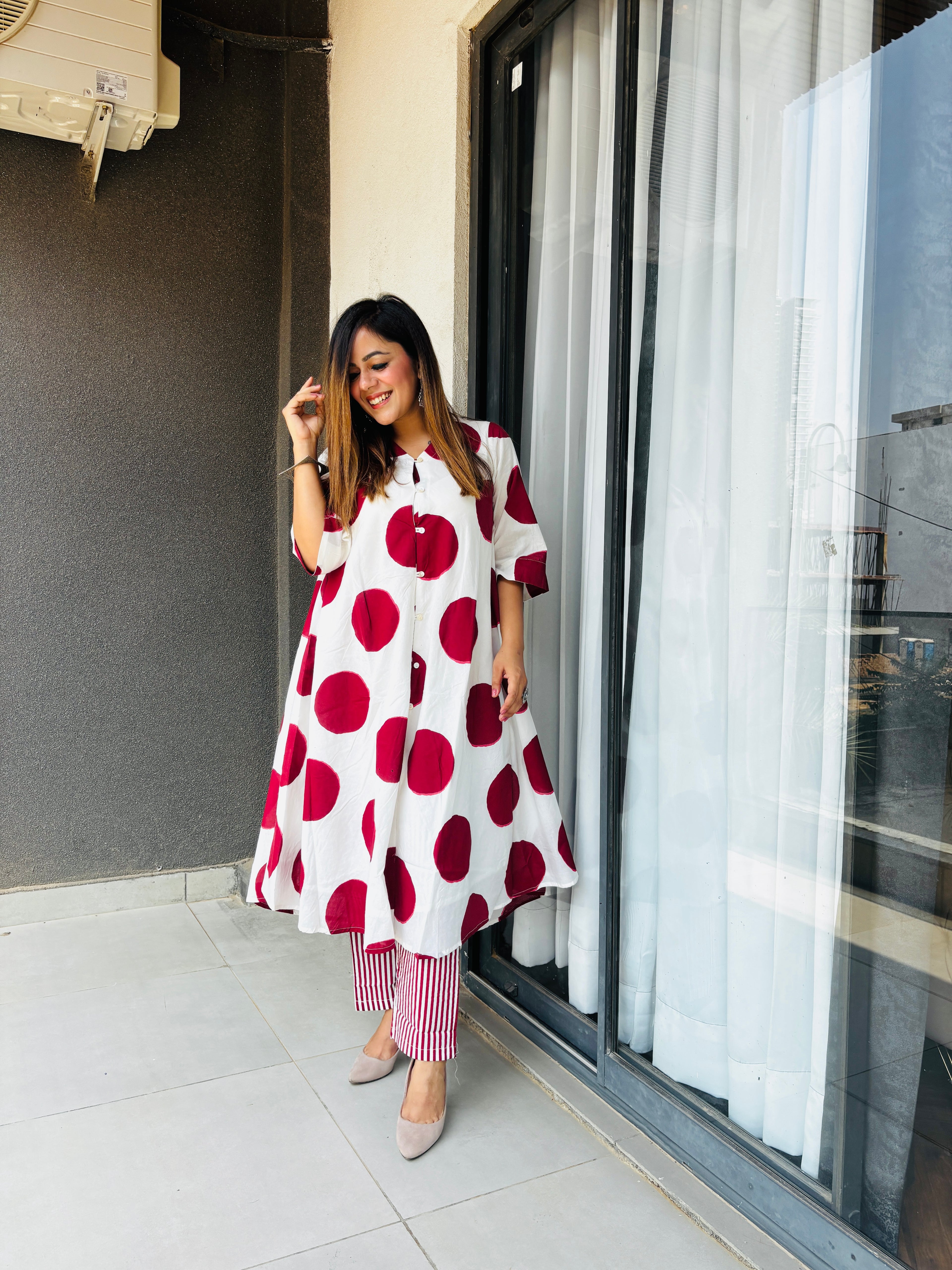 Polka Dot Premium Red