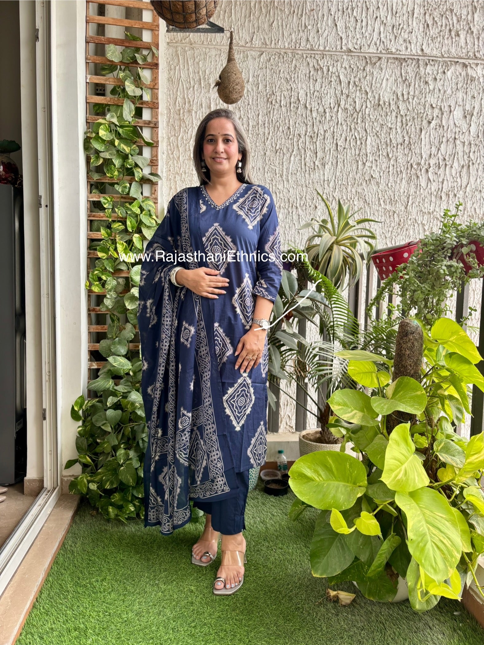 Blue Bandej Suit Set