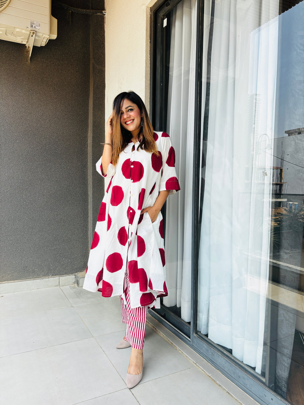 Polka Dot Premium Red