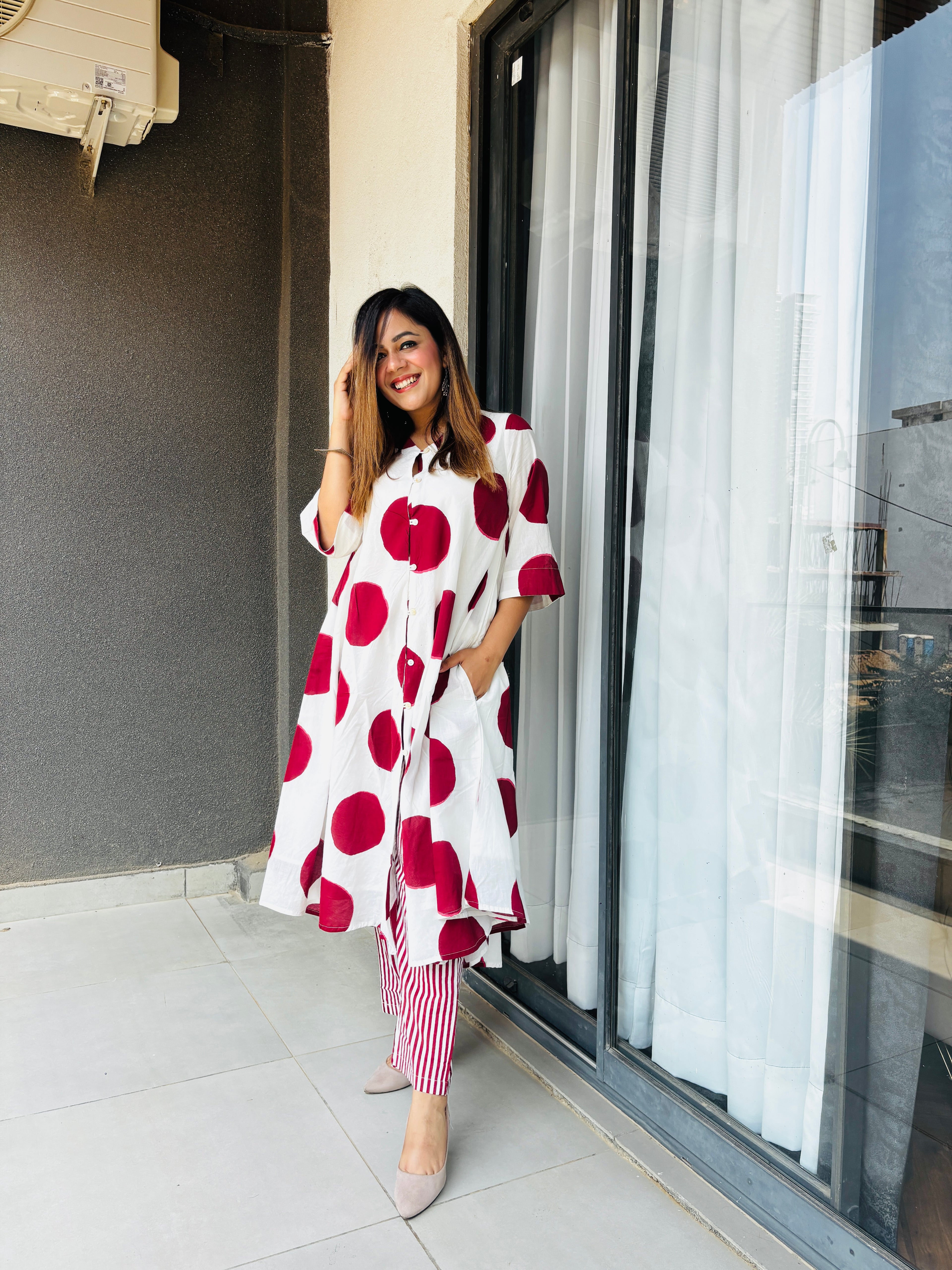 Polka Dot Premium Red