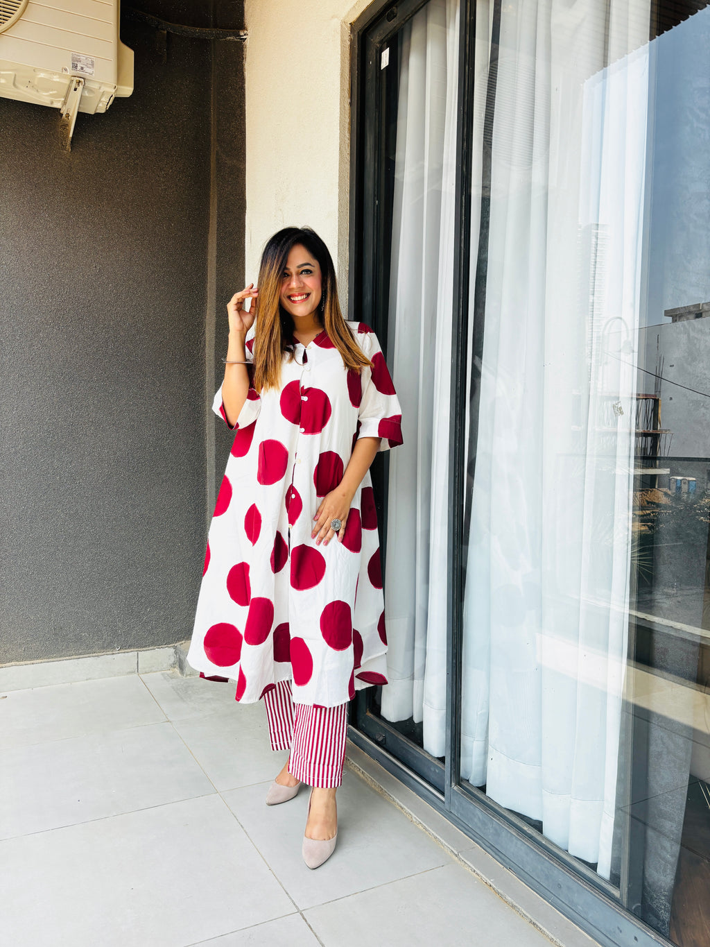 Polka Dot Premium Red