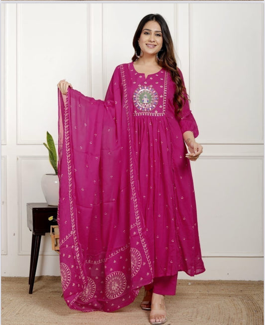 Peacock Print Festive Wear