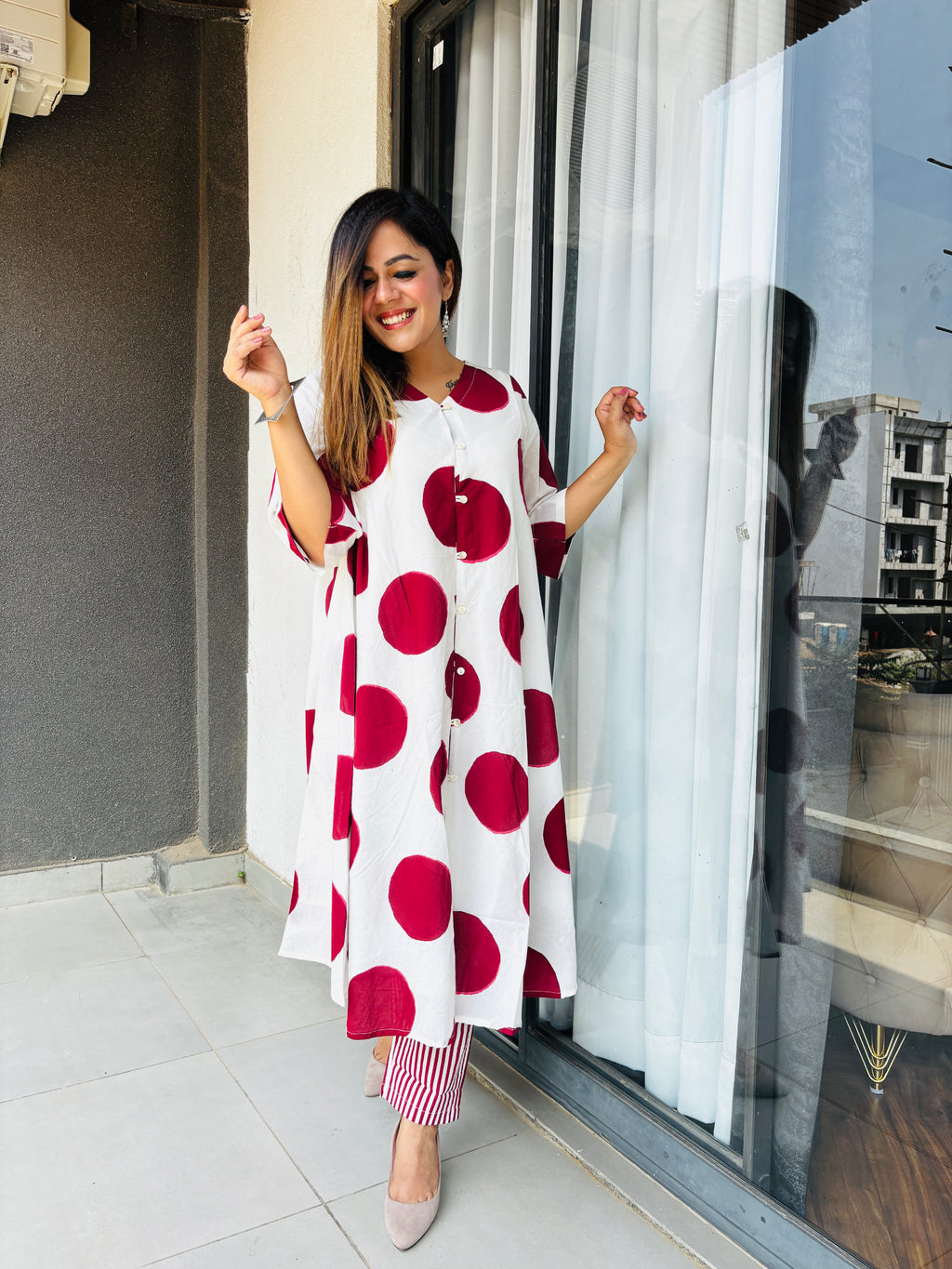 Polka Dot Premium Red