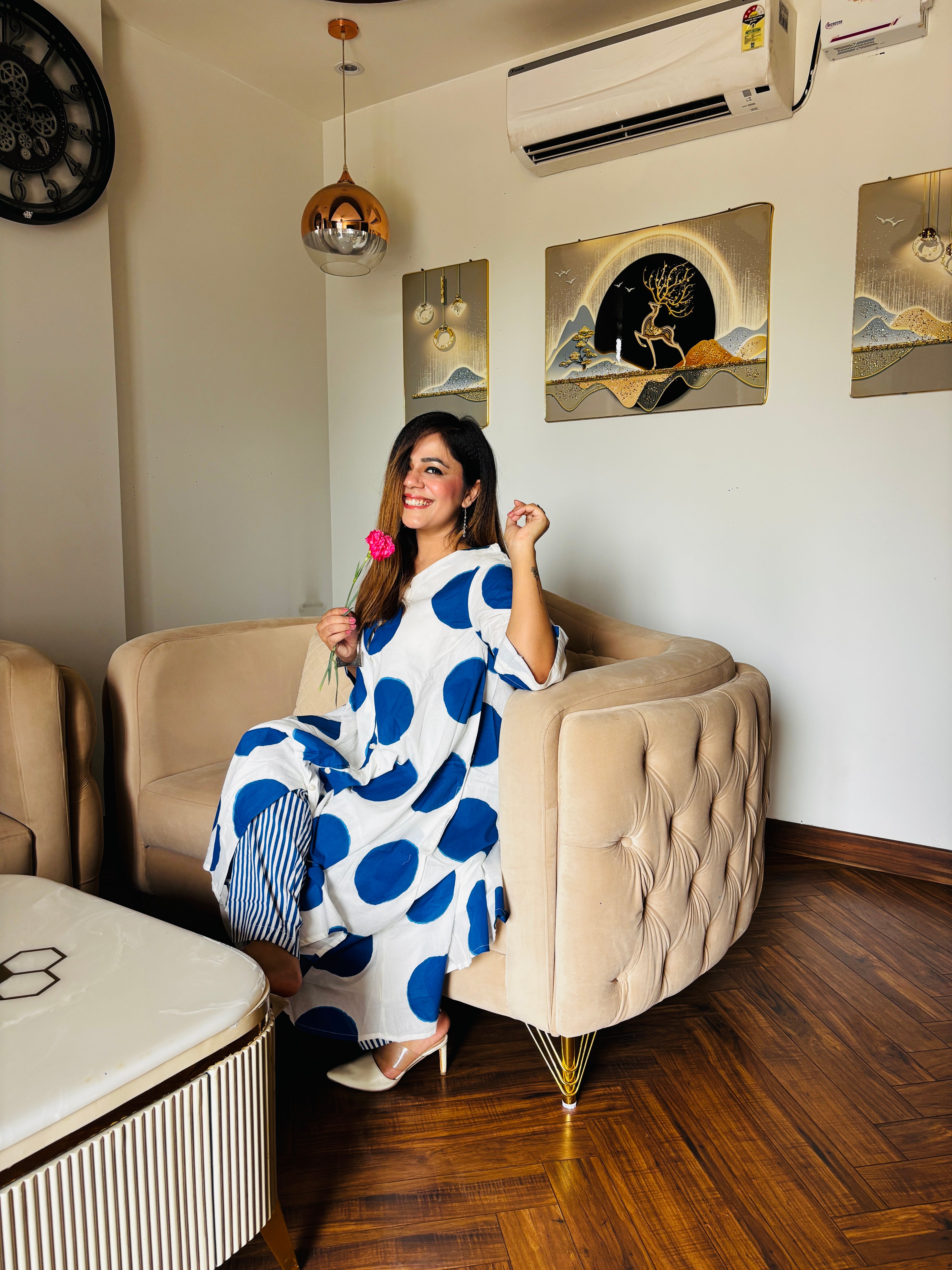 Polka Dot Premium Blue