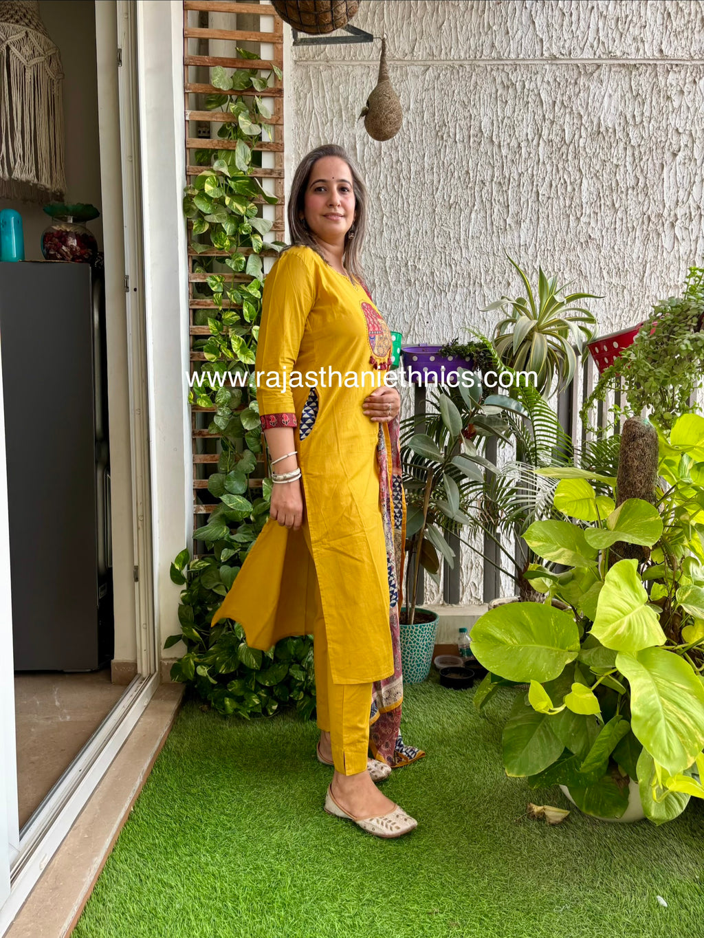 Yellow Designer Suit Set