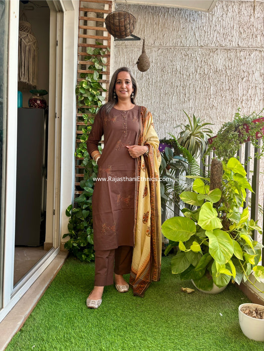 Brown Suit Set