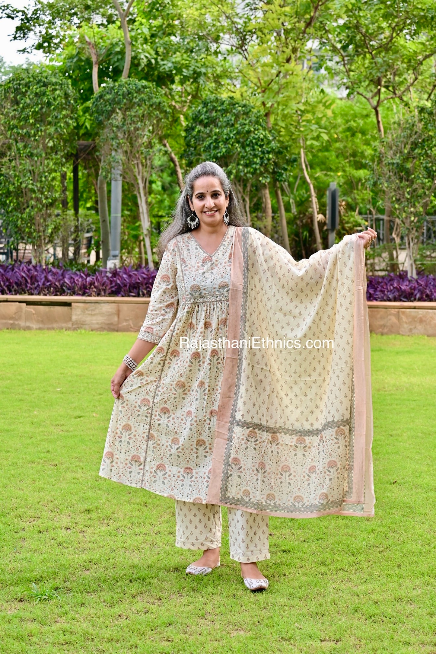 Floral Printed Kurta Set