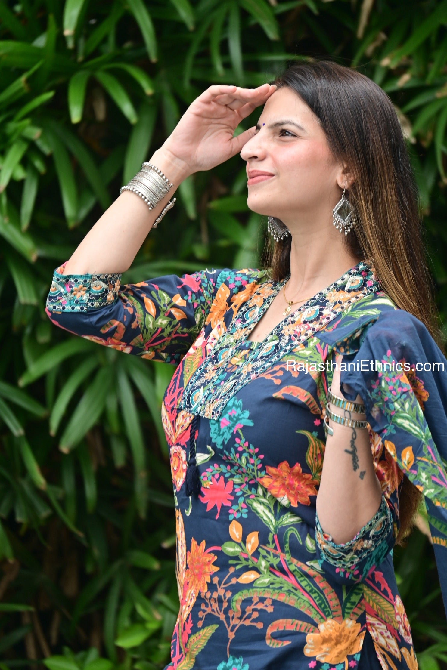 Floral Printed Kurti Set
