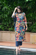 Floral Printed Kurti Set