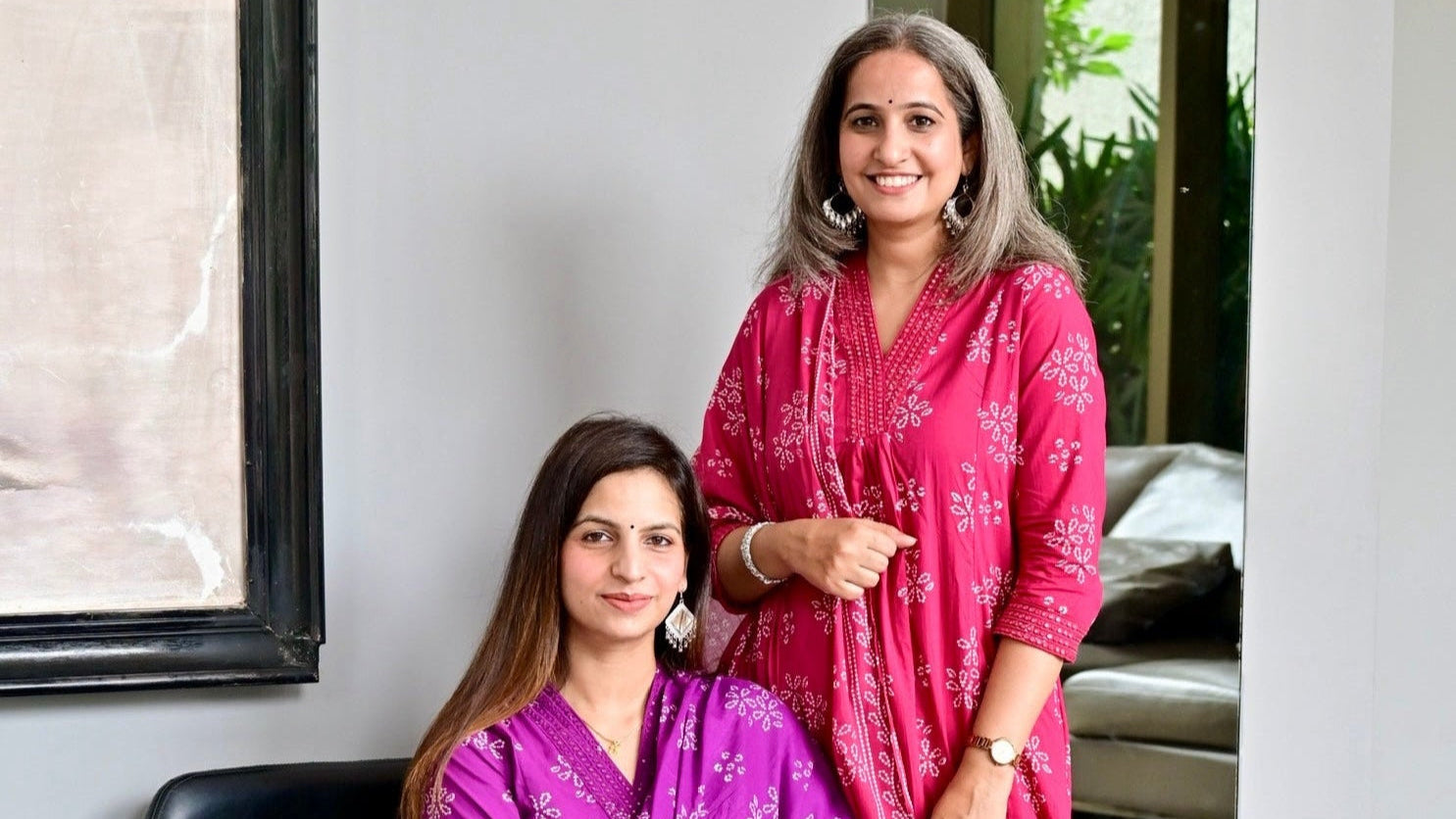 Pink Cotton Printed Kurta Set