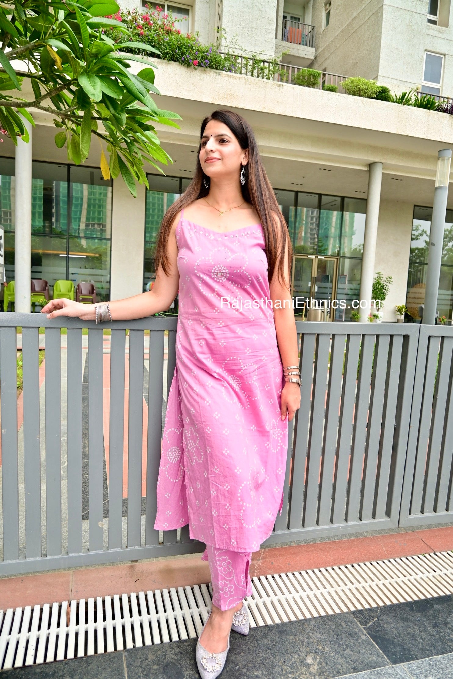 Pink Ethnic Kurta Set