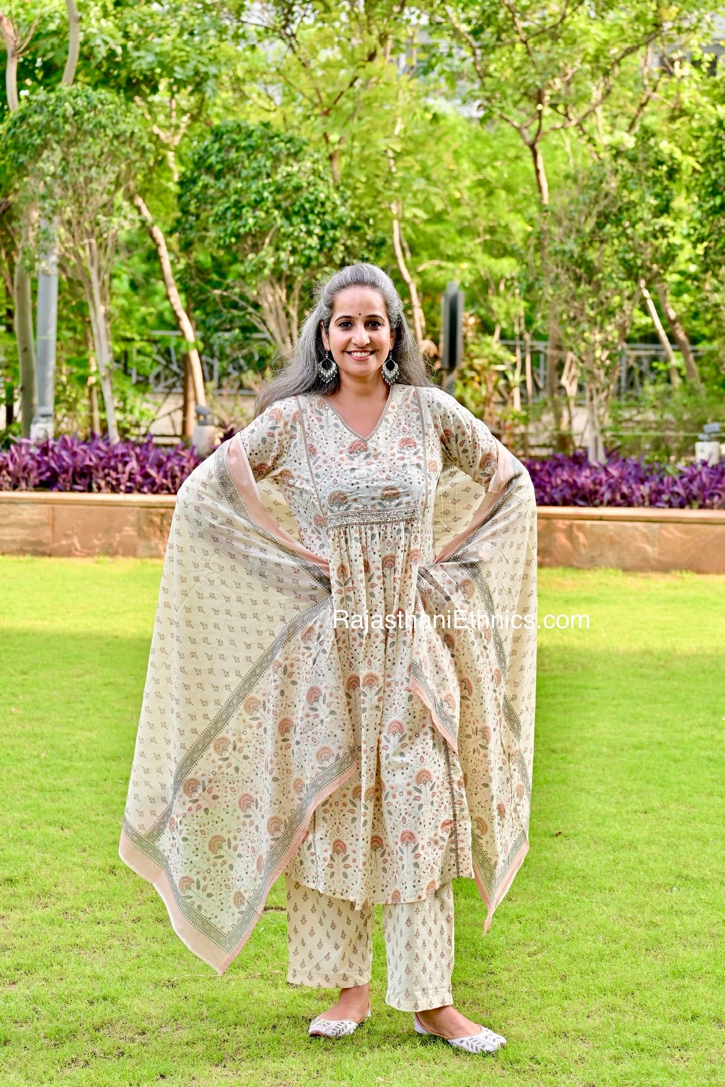 Floral Printed Kurta Set