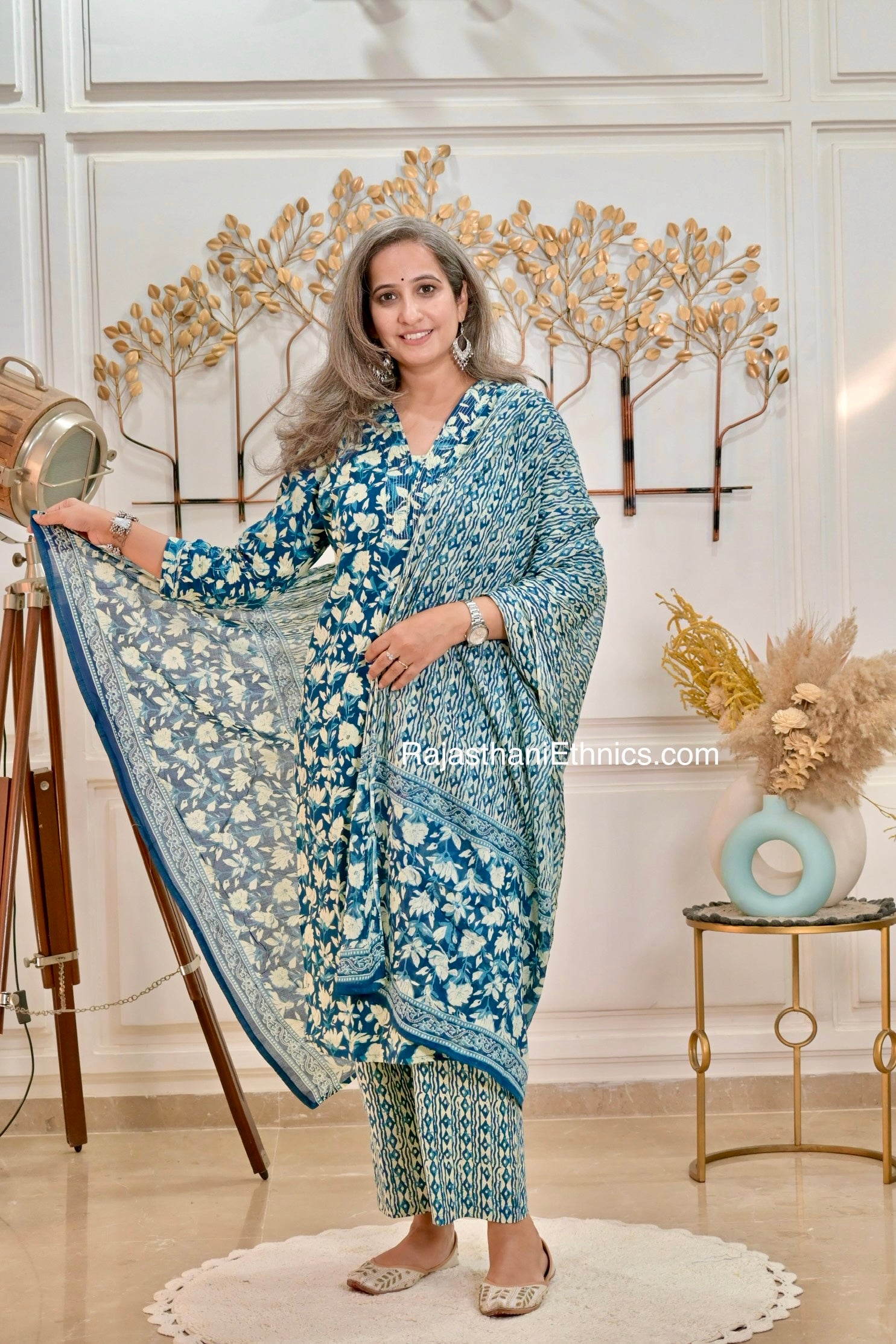 Indigo Blue Suit Set