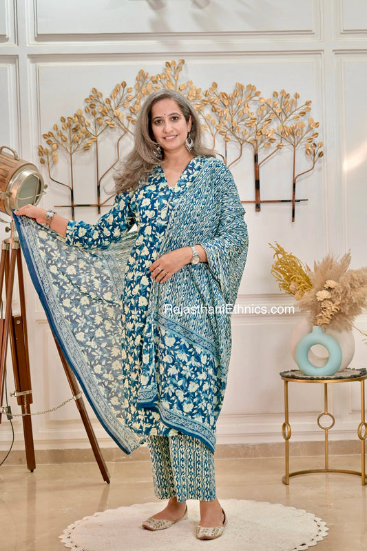 Indigo Blue Suit Set