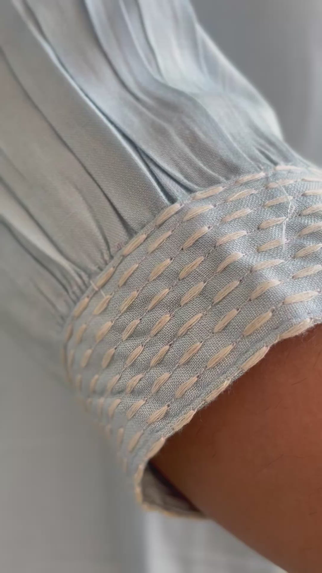 Embroidered Light Blue Co-Ord Set